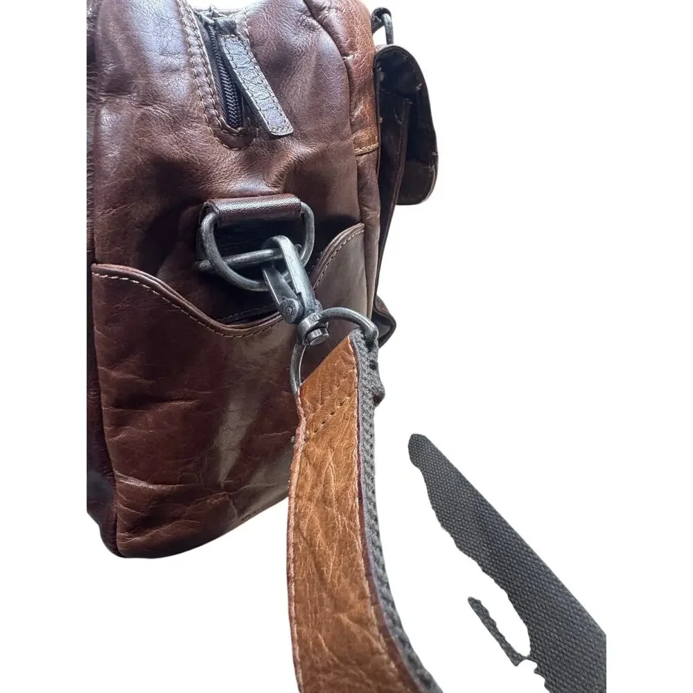 Vintage Jack George's leather messenger bag